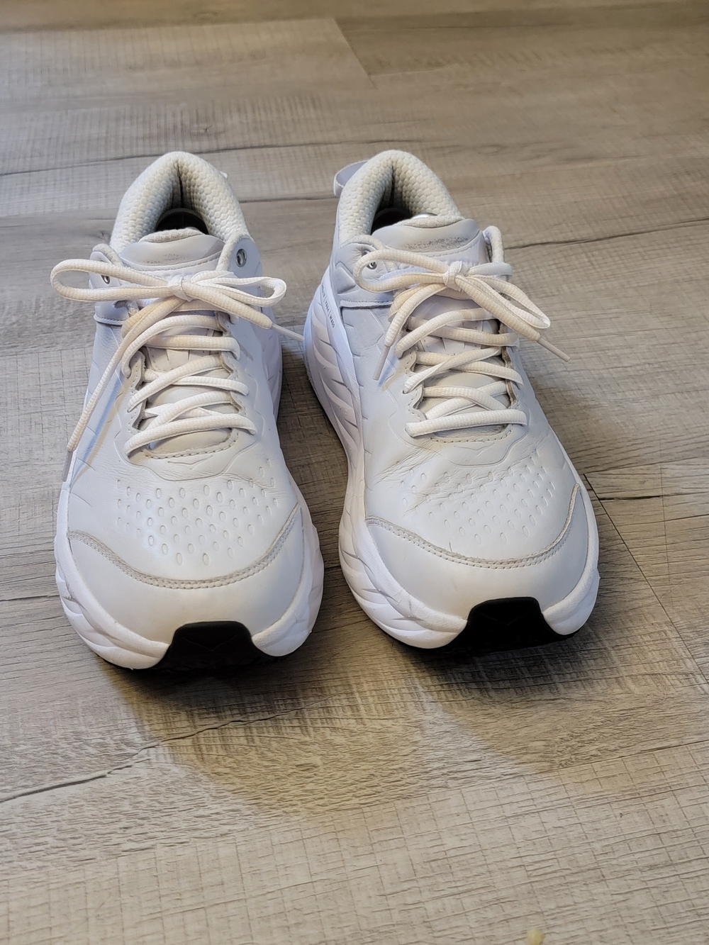 Hoka White Men's Athletic Sneakers